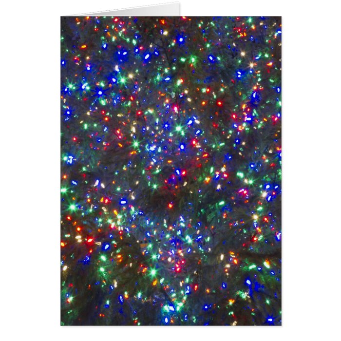 Christmas lights, Portland, Oregon Greeting Card