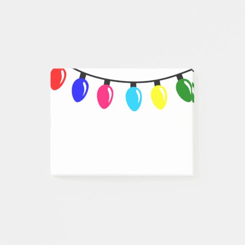 Christmas Lights Post_it Notes