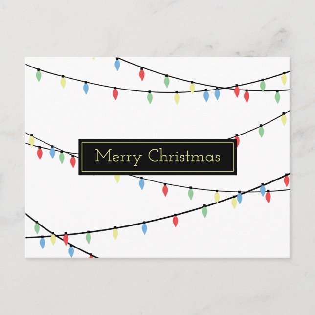 Christmas Lights Postcard (Front)