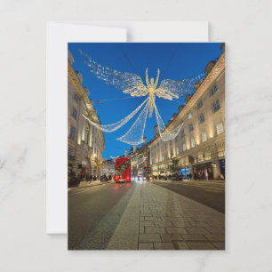 Christmas Lights, Regent Street, London Postcard
