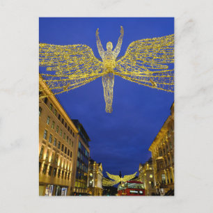 Christmas Lights, Regent Street, London Postcard