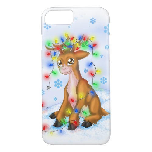 Christmas Lights Reindeer iPhone 87 Case