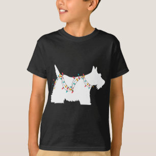 Christmas Lights Scottish Terrier a Dog Lover T-Shirt