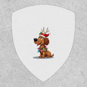 Christmas Lights Soft Coated Wheaten Terrier Dog T Patch