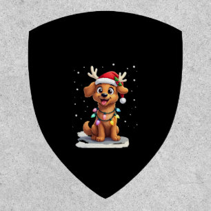Christmas Lights Soft Coated Wheaten Terrier Dog T Patch