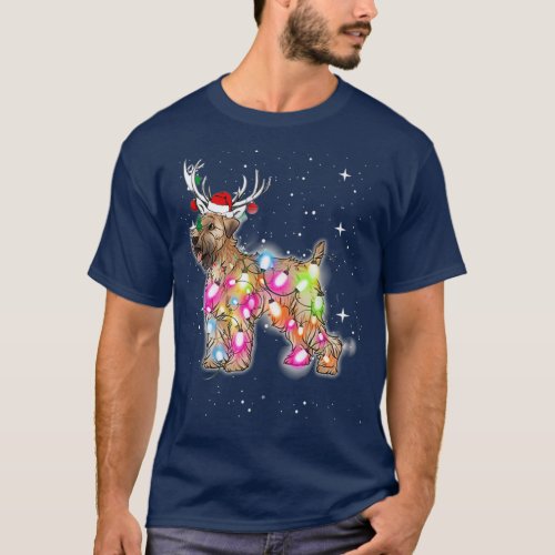 Christmas Lights Soft Coated Wheaten Terrier Dog T_Shirt