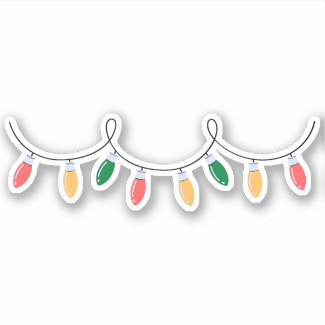 Christmas lights sticker (Front)