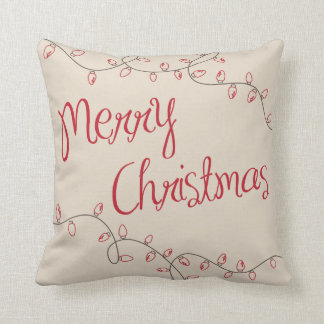 Christmas Lights Throw Pillow
