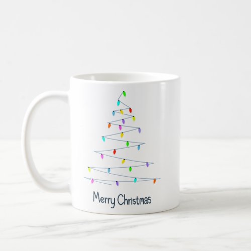 Christmas Lights Tree  Coffee Mug
