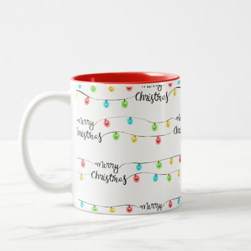 Christmas Lights Two_Tone Coffee Mug