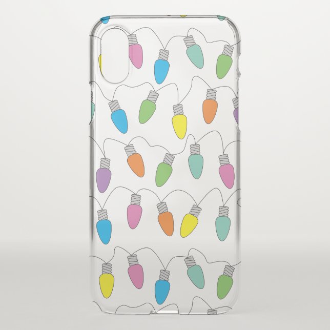 Christmas lights uncommon iPhone case (Back)