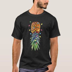 Christmas Lights Upside Down Pineapple Swinger T-Shirt