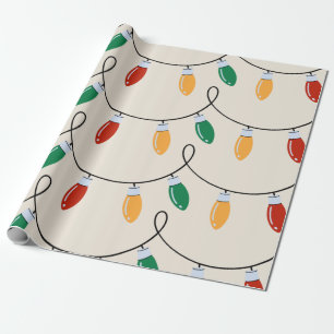 Christmas Lights Vintage Wrapping Paper