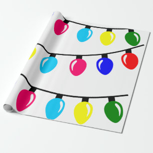 Christmas Lights Wrapping Paper