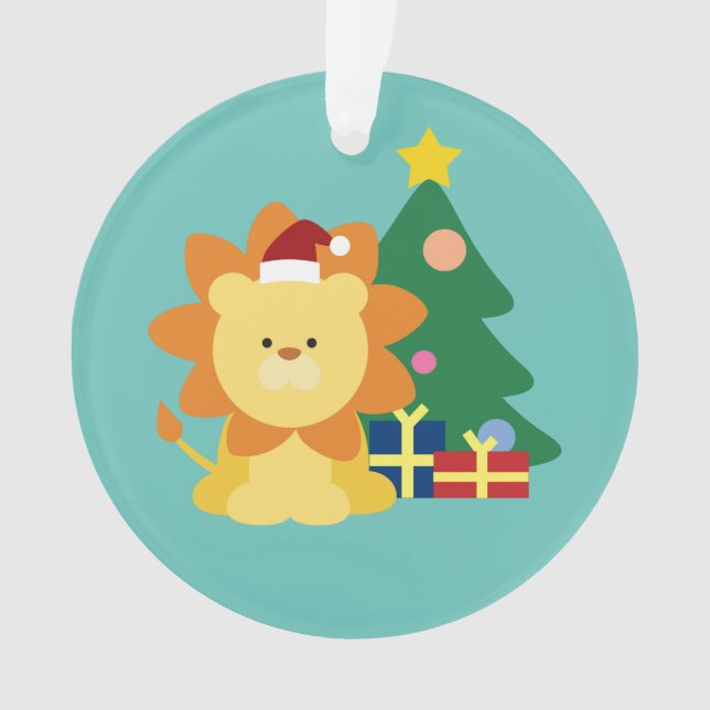 Christmas Lion Ornament (Front)