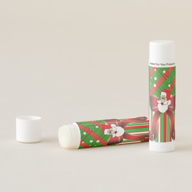 Christmas Lip Balm Santa Stripe (In Situ)