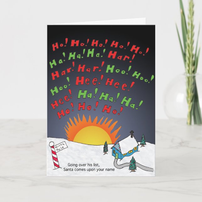 Christmas List Holiday Card (Front)