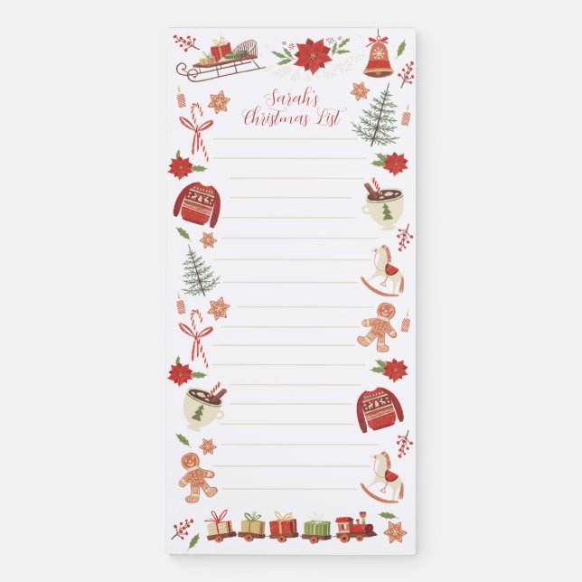 Christmas List Notepad (Front)