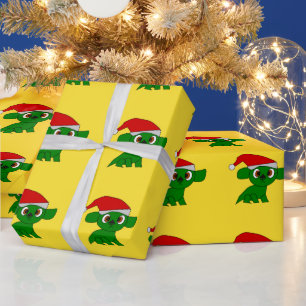 Christmas Little Dragon wrapping paper