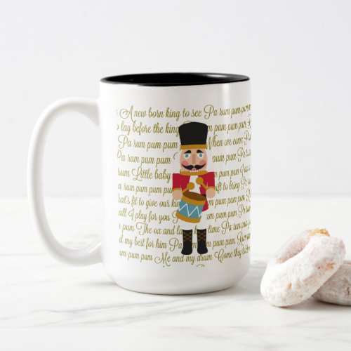 Christmas Little Drummer Boy Two_Tone Coffee Mug