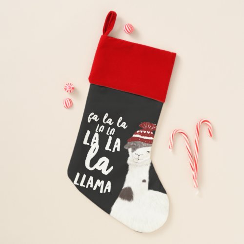 Christmas Llama Fa La La La La La La La Llama Christmas Stocking