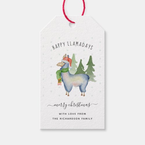 Christmas Llama Gift Tags