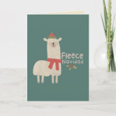 Fleece Navidad Funny Pun Holiday Card – Hello Sweetie