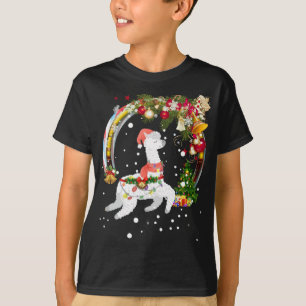 Christmas Llama Santa Hat Ugly Xmas Tree Alpaca T-Shirt