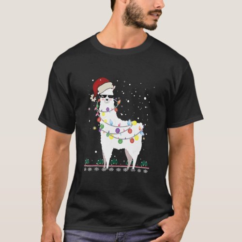 Christmas Llama T_Shirt