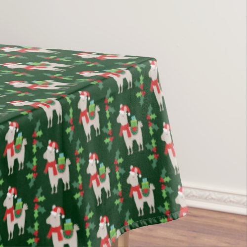 Christmas Llamas Tablecloth