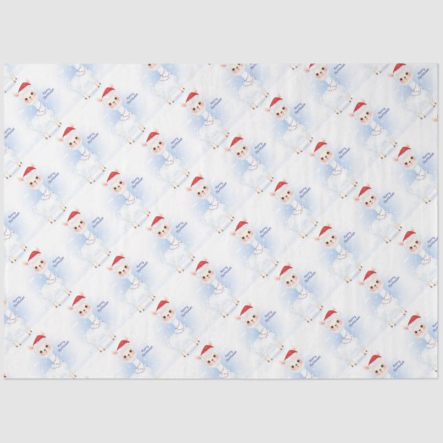 Christmas Llamas  Tissue Paper (Front)
