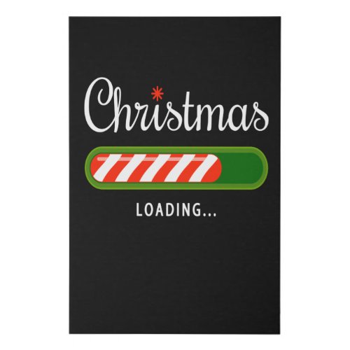 Christmas Loading Christmas Present Faux Canvas Print