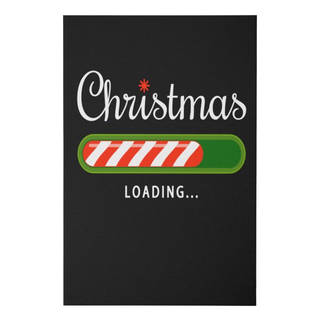 Christmas Loading Christmas Present Faux Canvas Print (Front)