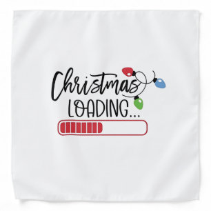 Christmas Loading Xmas Lights  Bandana