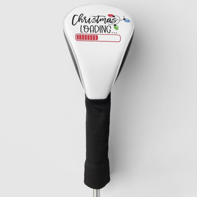 Christmas Loading Xmas Lights  Golf Head Cover (Front)