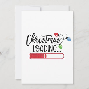 Christmas Loading Xmas Lights Invitation