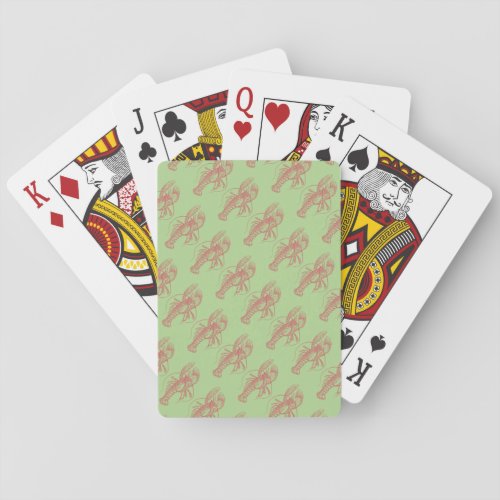 Christmas Lobster Poker Cards