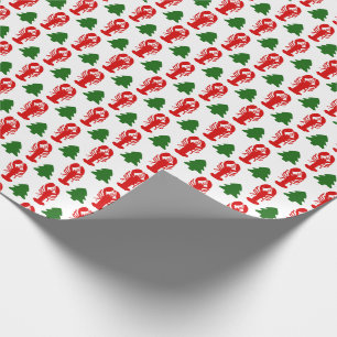Christmas Lobsters Wrapping Paper