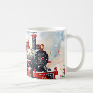Christmas Locomotive Coffee Mug