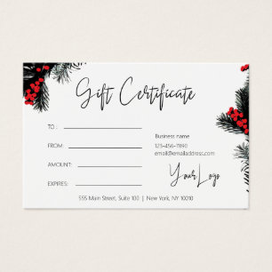 Christmas Logo Gift Voucher
