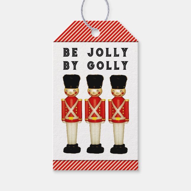 Christmas London England Gift Tags (Front)
