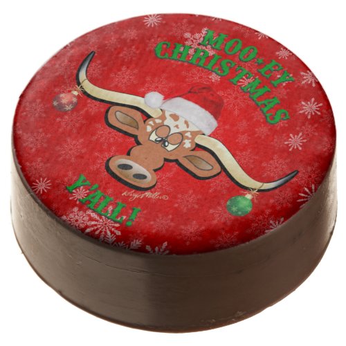 Christmas Longhorn Steer Chocolate Covered Oreo