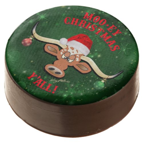 Christmas Longhorn Steer Chocolate Covered Oreo