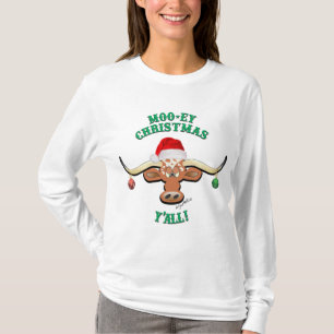 Christmas Longhorn Steer T-Shirt
