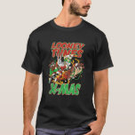 Christmas Looney Tunes Tax Reindeer Sleigh Bugs Da T-Shirt