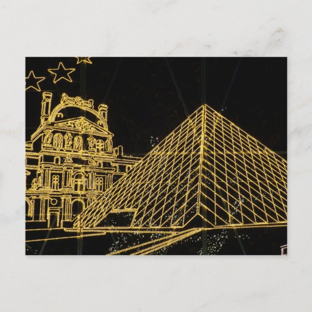 christmas louvre postcard (Front)