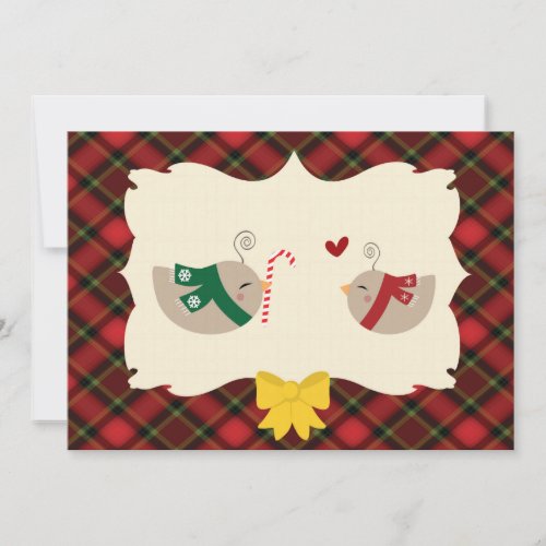 Christmas Love Birds Holiday Card