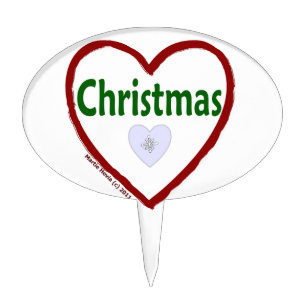 Christmas Love Cake Pick