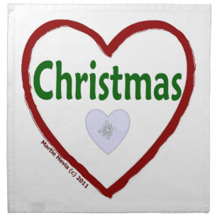 Christmas Love Cloth Napkin