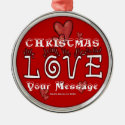 Christmas Love - Customize - Ornament